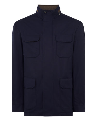 TUCCI FIELD JACKET Navy Blue