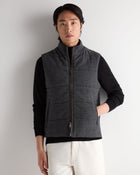 Men's Padded Belgravia Gilet Herringbone Grey