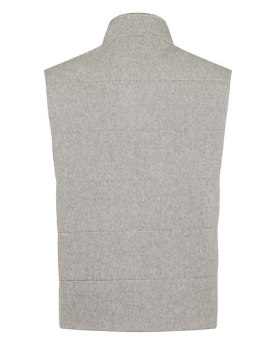 N.Peal Men's Belgravia Cashmere Gilet Light Grey