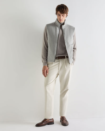 Men's Belgravia Cashmere Gilet Light Grey