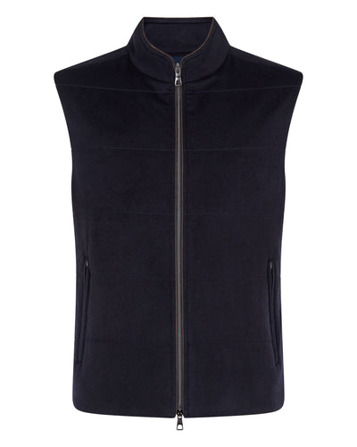 Men's Belgravia Cashmere Gilet Navy Blue