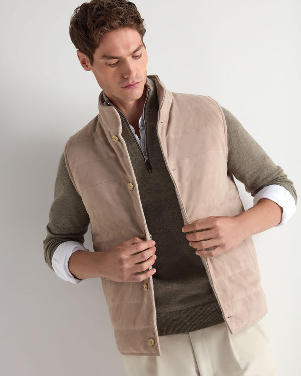 Men's Verbier Cashmere And Suede Gilet 1