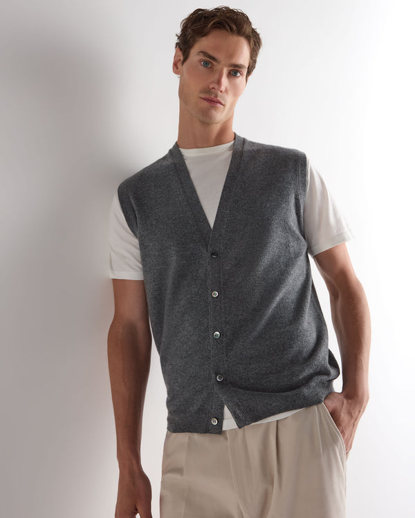 Men's Sleeveless Cashmere Tank Top 5