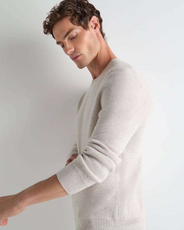 Men's English Rib Raglan Cashmere Jumper 6