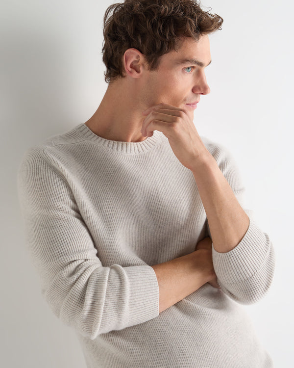 Men's English Rib Raglan Cashmere Jumper 5