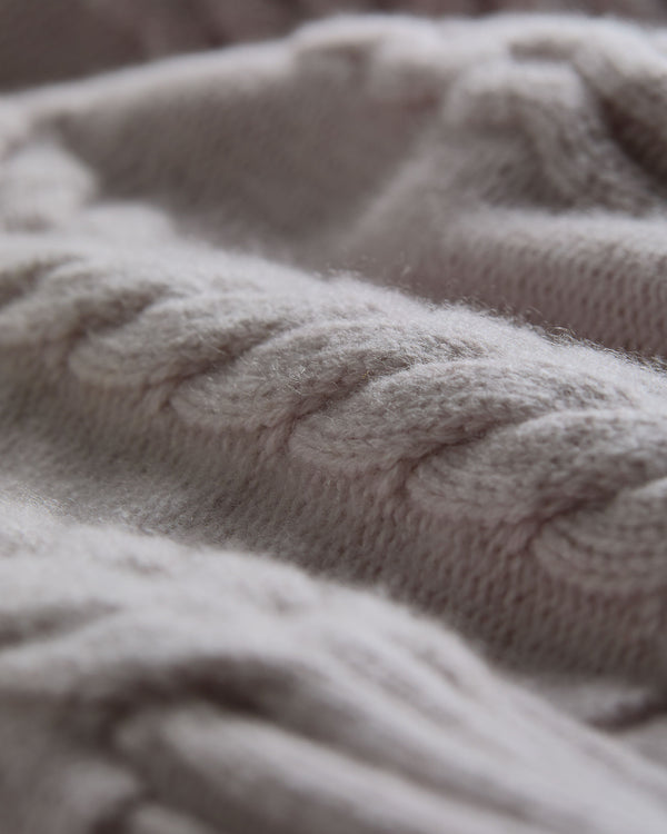 Men's Aran Half Zip Cashmere Jumper 8
