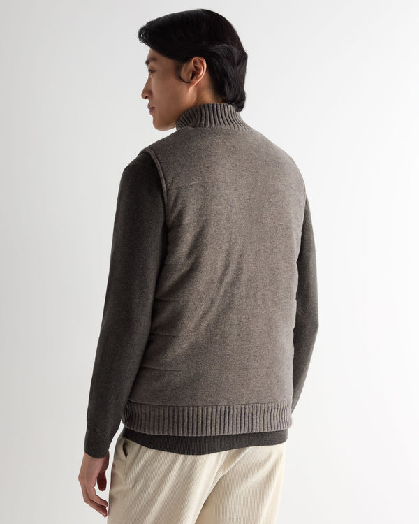 Men's Cashmere Quilted Gilet 4