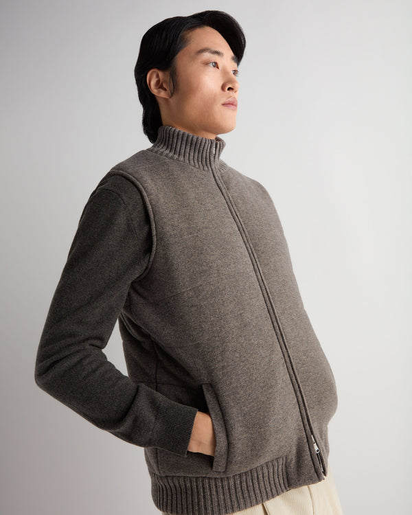 Men's Cashmere Quilted Gilet 5