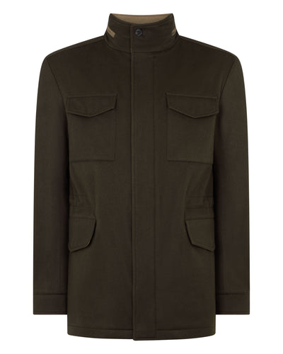 N.Peal Men's Pimlico Cashmere Field Jacket Green