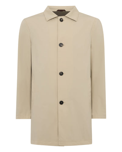 N.PEAL x TUCCI FOLDAWAY TECHNICAL RAINCOAT Stone Brown