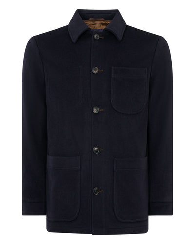 N.PEAL x TUCCI CHORE JACKET Navy Blue