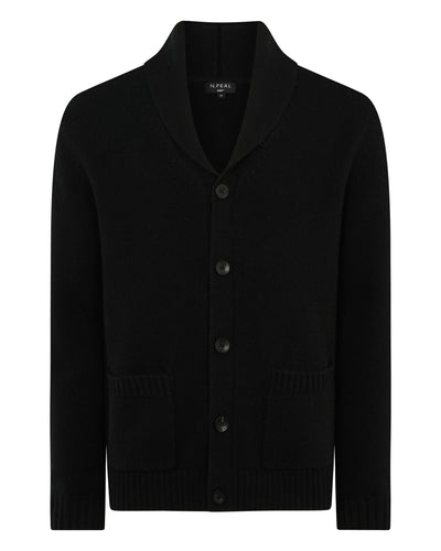 N.Peal 007 Casino Royale Cashmere Cardigan Black