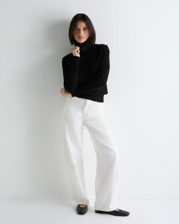 Women's Hazel Chunky Roll Neck Cashmere Jumper 3