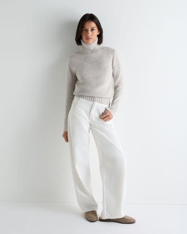 Women's Hazel Chunky Roll Neck Cashmere Jumper 3