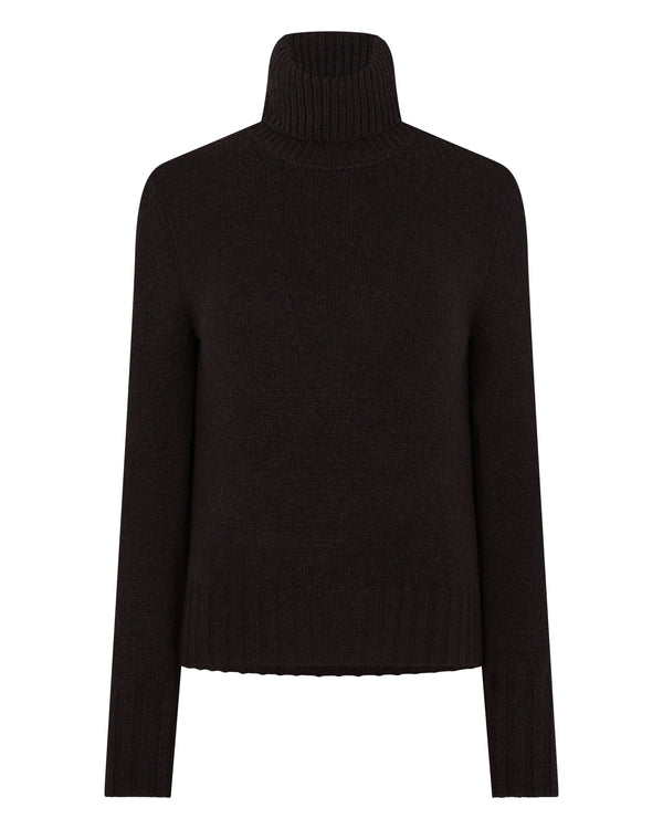 Women's Hazel Chunky Roll Neck Cashmere Jumper 2