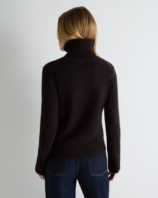Women's Hazel Chunky Roll Neck Cashmere Jumper 4