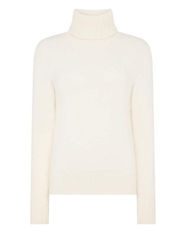 Women's Hazel Chunky Roll Neck Cashmere Jumper 2