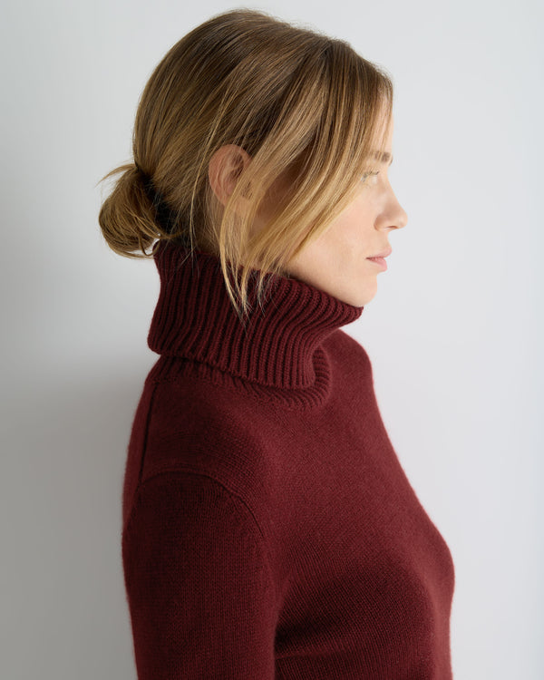 Women's Hazel Chunky Roll Neck Cashmere Jumper 6