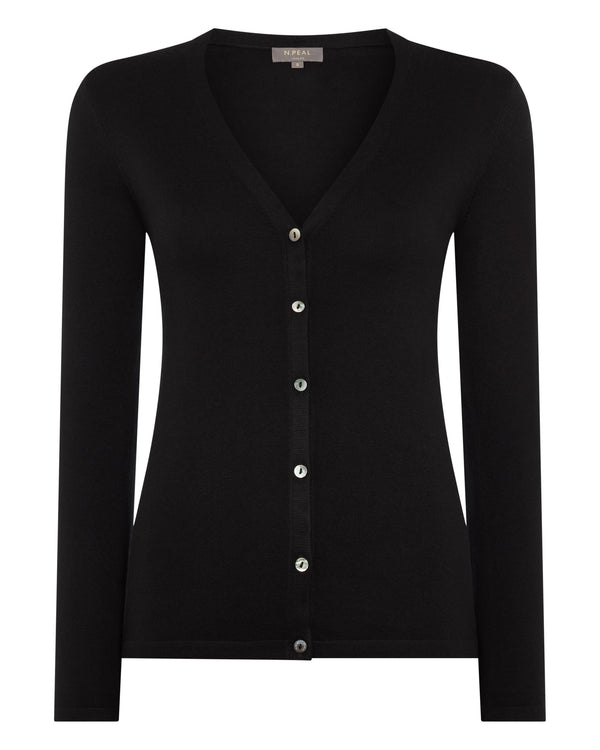 Women's Mia Superfine Cashmere V Neck Cardigan 2