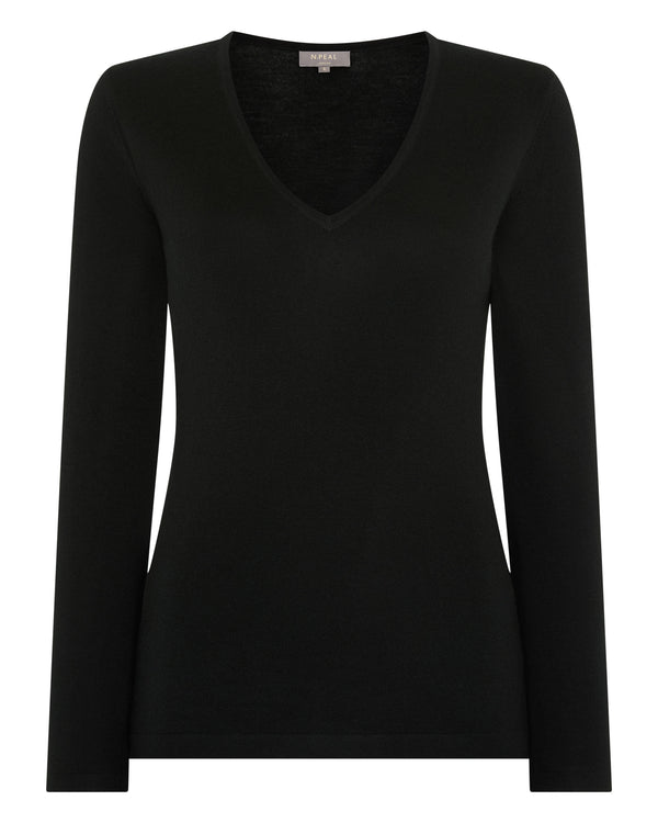 Women's Imogen Superfine Cashmere V Neck Jumper 2
