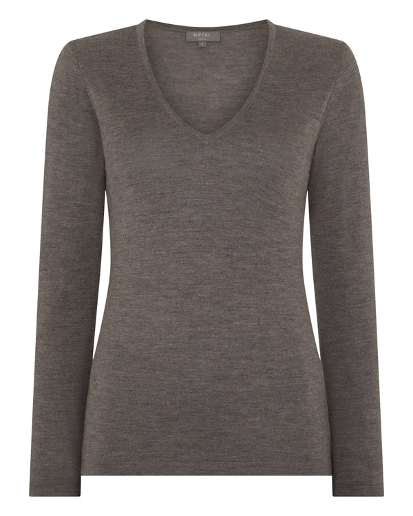 Women's Imogen Superfine Cashmere V Neck Jumper 2