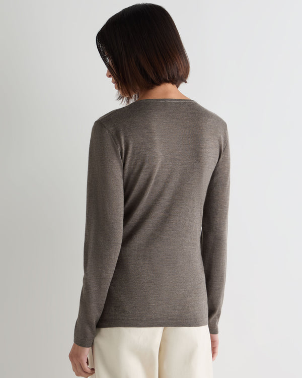 Women's Imogen Superfine Cashmere V Neck Jumper 4