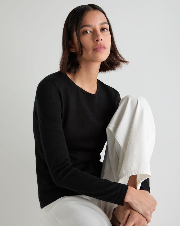 Women's Eden Superfine Cashmere Round Neck Top 5