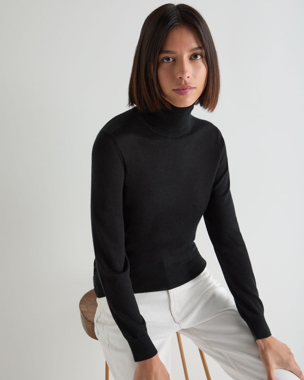 Women's Margot Superfine Cashmere Roll Neck Jumper 1