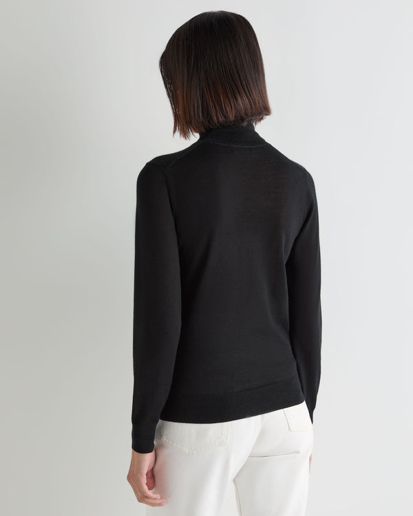 Women's Margot Superfine Cashmere Roll Neck Jumper 4
