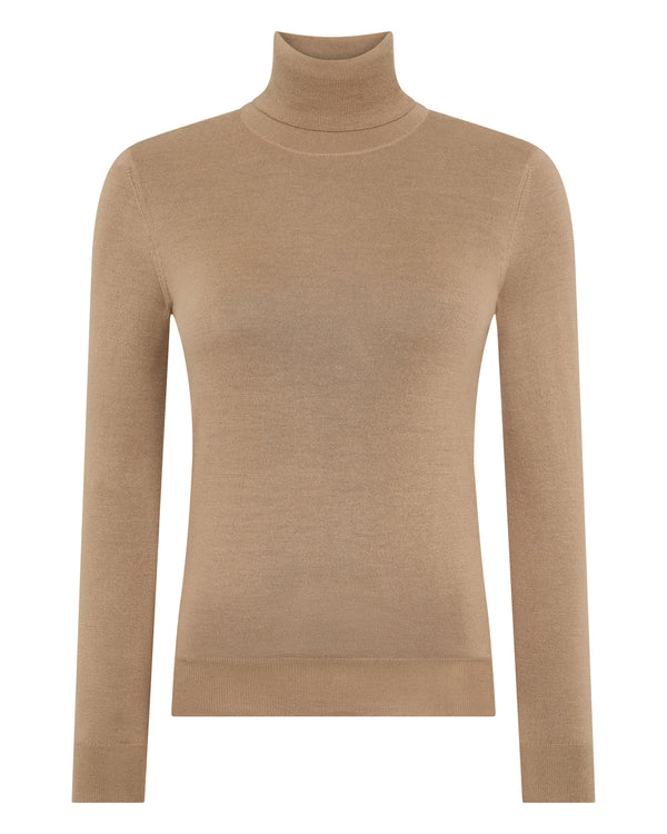 Women's Margot Superfine Cashmere Roll Neck Jumper 2