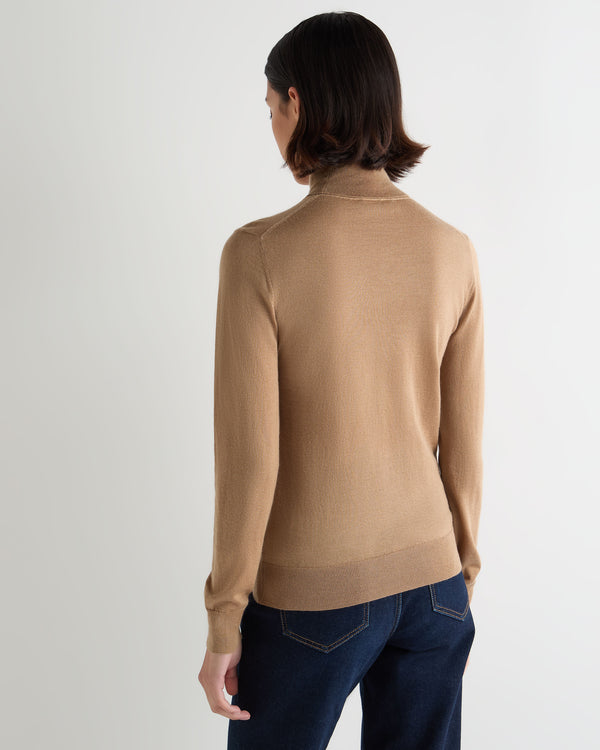 Women's Margot Superfine Cashmere Roll Neck Jumper 4