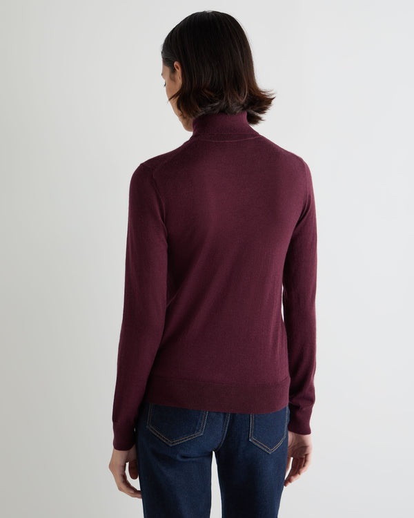 Women's Margot Superfine Cashmere Roll Neck Jumper 4
