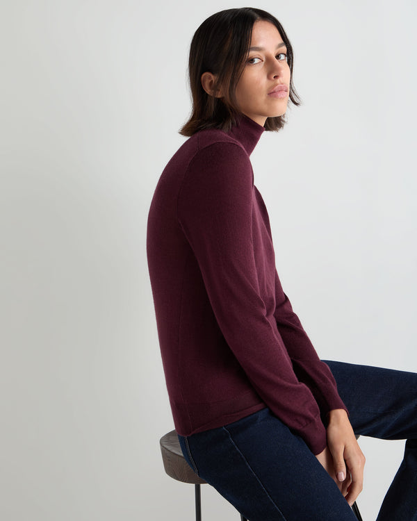 Women's Margot Superfine Cashmere Roll Neck Jumper 5