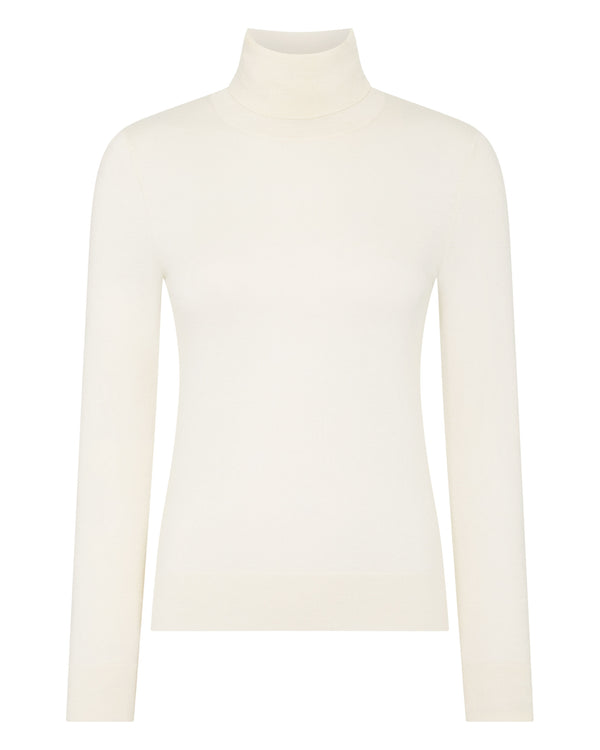 Women's Margot Superfine Cashmere Roll Neck Jumper 2