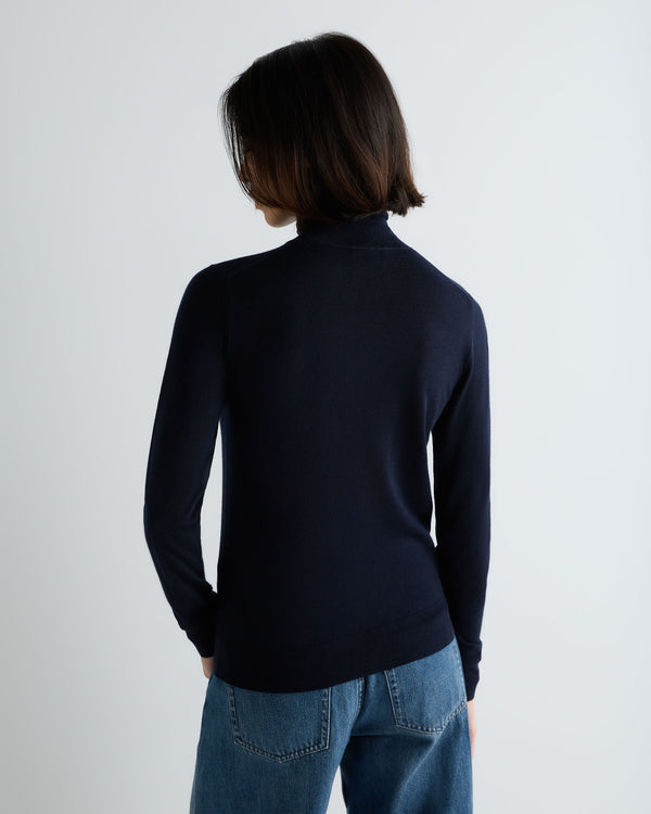 Women's Margot Superfine Cashmere Roll Neck Jumper 4