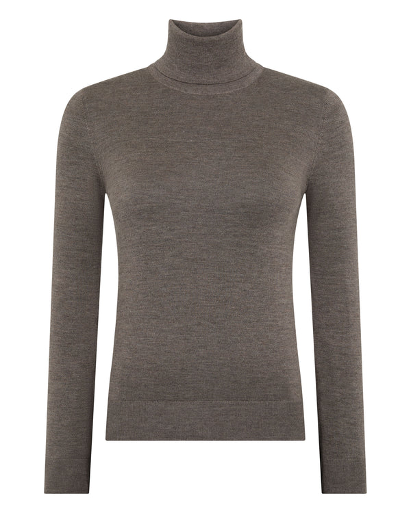 Women's Margot Superfine Cashmere Roll Neck Jumper 2