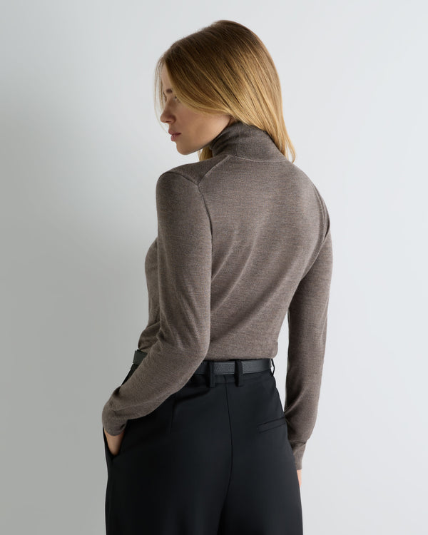 Women's Margot Superfine Cashmere Roll Neck Jumper 4