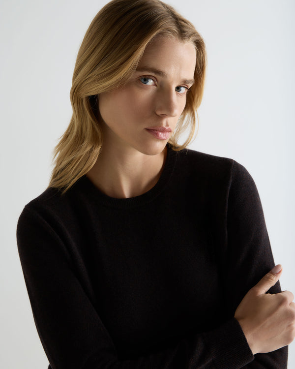 Women's Evie Classic Round Neck Cashmere Jumper 5