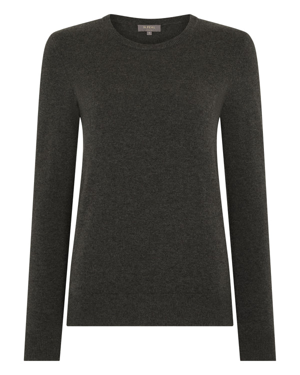 Women's Evie Classic Round Neck Cashmere Jumper  2