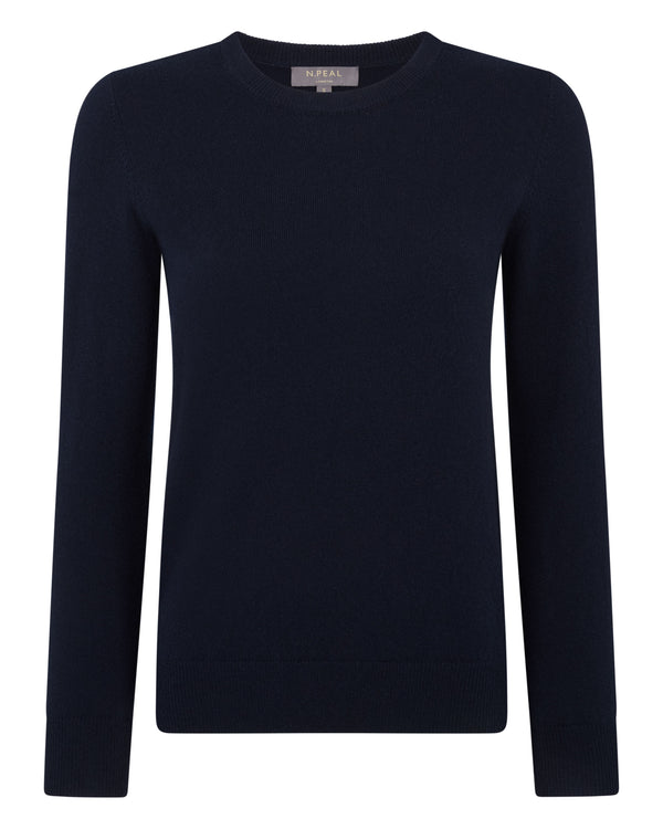 Women's Evie Classic Round Neck Cashmere Jumper  2