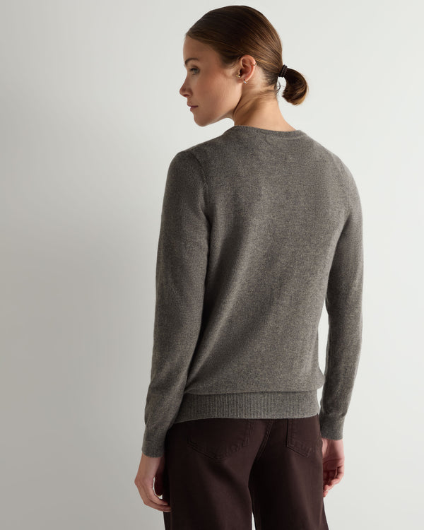 Women's Evie Classic Round Neck Cashmere Jumper 4