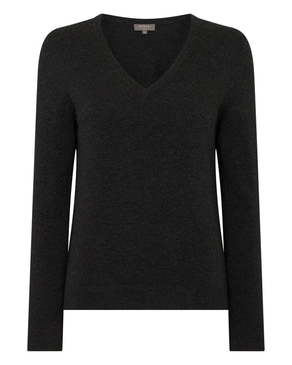 Women's Phoebe V Neck Cashmere Jumper 2