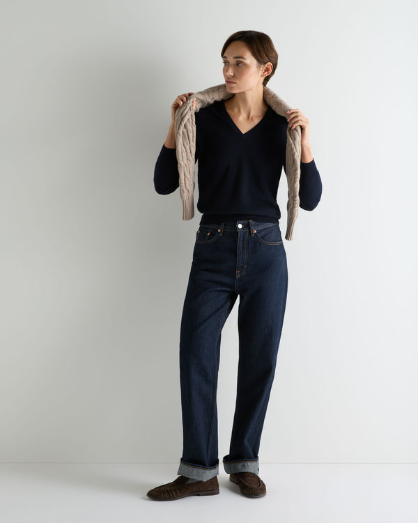 Women's Phoebe V Neck Cashmere Jumper  3