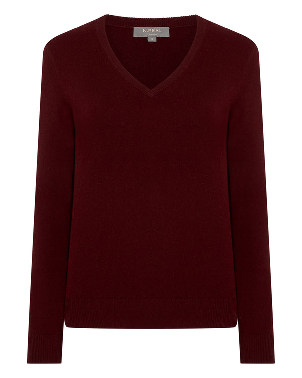 Women's Phoebe V Neck Cashmere Jumper 2