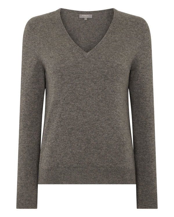 Women's Phoebe V Neck Cashmere Jumper 2