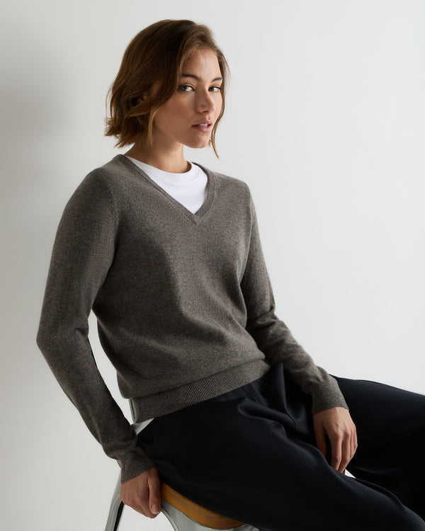 Women's Phoebe V Neck Cashmere Jumper 6