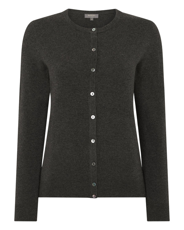 Women's Olivia Round Neck Cashmere Cardigan  2