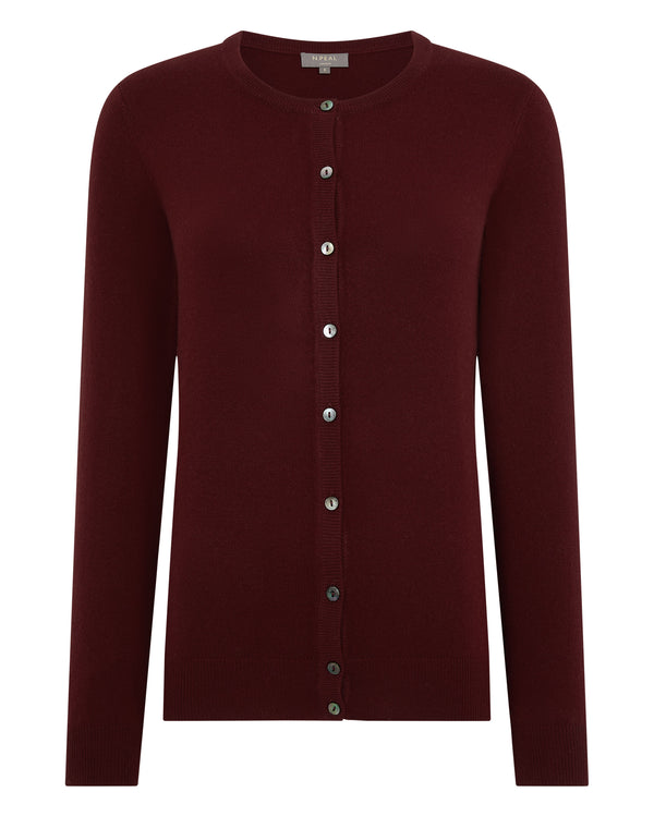 Women's Olivia Round Neck Cashmere Cardigan 2