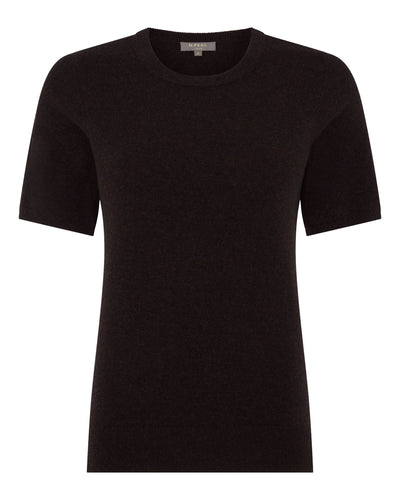N.Peal Women's Milly Classic Cashmere T-Shirt Cocoa Brown
