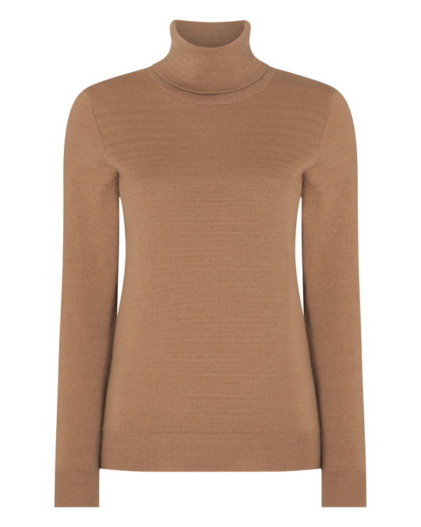 Women's Luna Roll Neck Cashmere Jumper 2